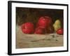 Still Life, Apples and Pears, 1871-Gustave Courbet-Framed Giclee Print