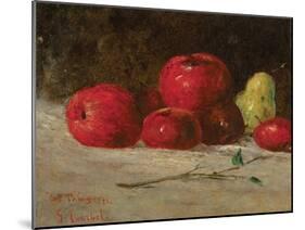 Still Life, Apples and Pears, 1871-Gustave Courbet-Mounted Giclee Print