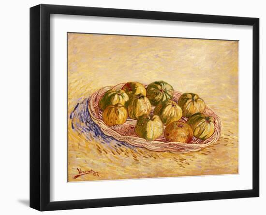 Still Life, Basket of Apples, Autumn 1887-Vincent van Gogh-Framed Giclee Print