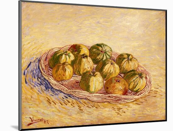 Still Life, Basket of Apples, Autumn 1887-Vincent van Gogh-Mounted Giclee Print