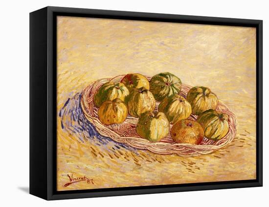 Still Life, Basket of Apples, Autumn 1887-Vincent van Gogh-Framed Stretched Canvas