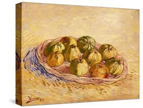 Still Life, Basket of Apples, Autumn 1887-Vincent van Gogh-Stretched Canvas