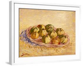 Still Life, Basket of Apples, Autumn 1887-Vincent van Gogh-Framed Giclee Print