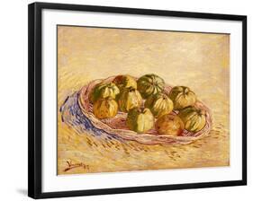 Still Life, Basket of Apples, Autumn 1887-Vincent van Gogh-Framed Giclee Print