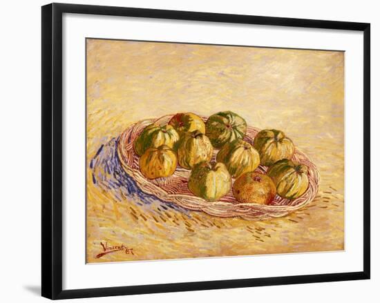 Still Life, Basket of Apples, Autumn 1887-Vincent van Gogh-Framed Giclee Print