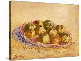 Still Life, Basket of Apples, Autumn 1887-Vincent van Gogh-Stretched Canvas