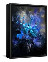 Still Life Blue Flowers-Pol Ledent-Framed Stretched Canvas