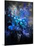 Still Life Blue Flowers-Pol Ledent-Mounted Art Print