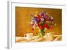 Still Life Bouquet Camomiles Cornflowers Poppies-FOTOALOJA-Framed Art Print