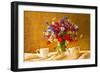 Still Life Bouquet Camomiles Cornflowers Poppies-FOTOALOJA-Framed Art Print