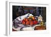 Still Life Bowl of Apples-Paul Cézanne-Framed Art Print