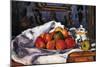 Still Life Bowl of Apples-Paul Cézanne-Mounted Art Print