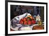Still Life Bowl of Apples-Paul C?zanne-Framed Premium Giclee Print
