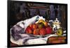 Still Life Bowl of Apples-Paul Cézanne-Framed Art Print