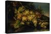 Still Life (Bunch of Yellow Grapes)-Francesco Malagoli-Stretched Canvas