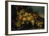 Still Life (Bunch of Yellow Grapes)-Francesco Malagoli-Framed Art Print