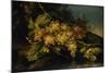 Still Life (Bunch of Yellow Grapes)-Francesco Malagoli-Mounted Art Print