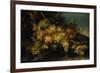 Still Life (Bunch of Yellow Grapes)-Francesco Malagoli-Framed Premium Giclee Print