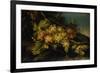 Still Life (Bunch of Yellow Grapes)-Francesco Malagoli-Framed Premium Giclee Print