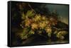 Still Life (Bunch of Yellow Grapes)-Francesco Malagoli-Framed Stretched Canvas