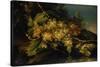 Still Life (Bunch of Yellow Grapes)-Francesco Malagoli-Stretched Canvas