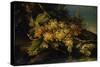 Still Life (Bunch of Yellow Grapes)-Francesco Malagoli-Stretched Canvas