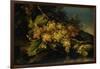 Still Life (Bunch of Yellow Grapes)-Francesco Malagoli-Framed Art Print