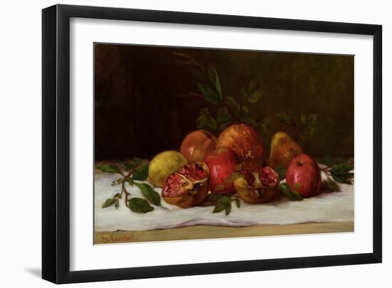 Still Life, C.1871-72-Gustave Courbet-Framed Giclee Print