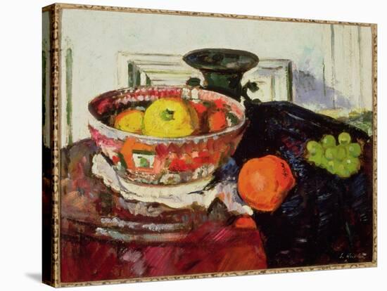 Still Life - Chinese Bowl-George Leslie Hunter-Stretched Canvas