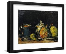 Still Life, circa 1865-Paul Cézanne-Framed Premium Giclee Print