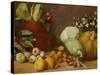 Still Life, circa 1884-1890-Felipe Gutierrez-Stretched Canvas