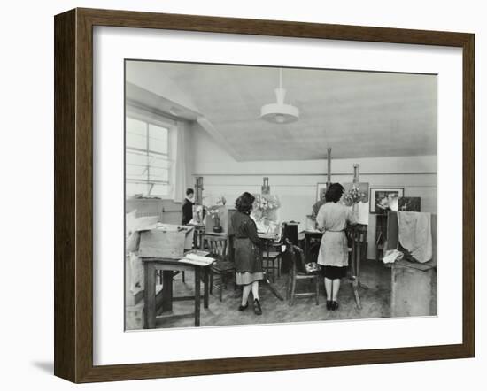 Still Life Class, Saint Martins School of Art, London, 1939-null-Framed Photographic Print