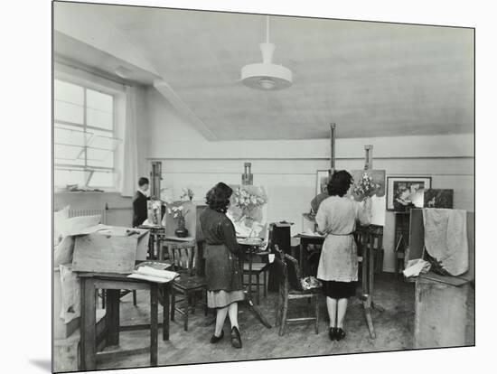 Still Life Class, Saint Martins School of Art, London, 1939-null-Mounted Photographic Print