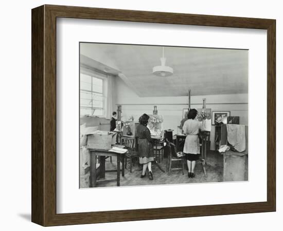 Still Life Class, Saint Martins School of Art, London, 1939-null-Framed Photographic Print