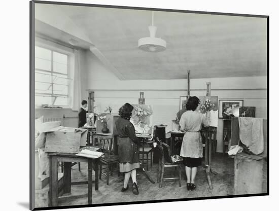 Still Life Class, Saint Martins School of Art, London, 1939-null-Mounted Photographic Print