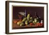 Still Life: Cucumbers, Tomatoes and Containers. Painting by Luis Melendez (1716 - 1780), 18Th Centu-Luis Egidio Menendez or Melendez-Framed Giclee Print