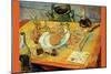 Still Life Drawing Board Pipe Onions and Sealing-Wax-Vincent van Gogh-Mounted Art Print