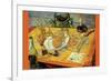 Still Life Drawing Board Pipe Onions and Sealing-Wax-Vincent van Gogh-Framed Art Print