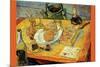 Still Life Drawing Board Pipe Onions and Sealing-Wax-Vincent van Gogh-Mounted Art Print