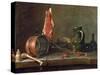 Still Life: Feast Day Menu, 1731-Jean-Baptiste Simeon Chardin-Stretched Canvas