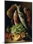 Still Life: Fish, Vegetables and Mushrooms-Francesco Malacrea-Mounted Giclee Print