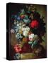 Still Life, Flowers and Bird's Nest-Jan van Os-Stretched Canvas