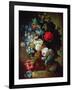 Still Life, Flowers and Bird's Nest-Jan van Os-Framed Giclee Print