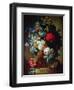 Still Life, Flowers and Bird's Nest-Jan van Os-Framed Giclee Print