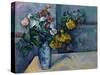 Still Life: Flowers in a Vase-Paul Cézanne-Stretched Canvas