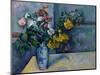 Still Life: Flowers in a Vase-Paul Cézanne-Mounted Giclee Print