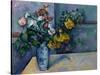 Still Life: Flowers in a Vase-Paul Cézanne-Stretched Canvas