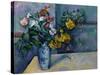 Still Life: Flowers in a Vase-Paul Cézanne-Stretched Canvas