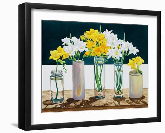 Still Life Freesias-Christopher Ryland-Framed Giclee Print