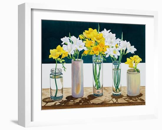 Still Life Freesias-Christopher Ryland-Framed Giclee Print